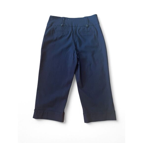 Reitmans Women's Navy  Blue Straight Bermuda Pants Shorts Pull On Size 3 NWOT - Picture 2 of 8